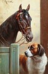 Horse Dog Art Painting