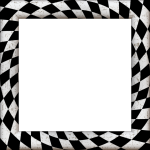 Frame With Checkerboard Pattern
