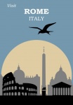 Rome Italy Travel Poster