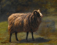 Sheep Ram Vintage Art