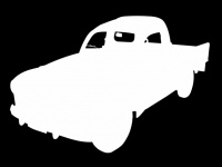 Silhouette, Car, Pickup, Clipart