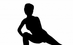 Silhouette Black Woman Gymnastics
