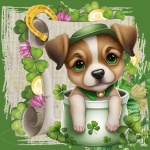 St. Patrick&039;s Day Dog