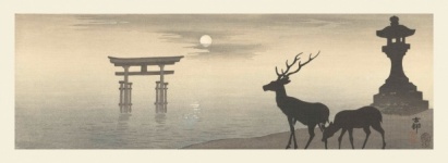 Stag Japanese Vintage Art