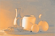 Still Life With Sketch Effect