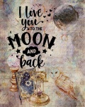 Valentine Moon And Back Sentiment