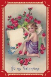 Valentine Vintage Cherub Cupid