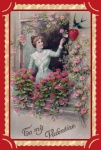 Valentine Vintage Heart Flowers