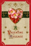 Valentine Vintage Hearts Flowers