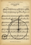 Vintage Bicycle Music Score