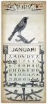 Vintage Bird Calendar 1918
