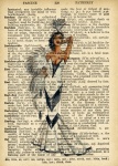 Vintage Fashion Dictionary Page