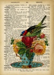 Vintage Teacup Dictionary Page