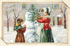 Vintage Christmas Holiday Card