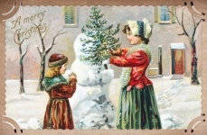 Vintage Christmas Card Christmas
