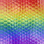 Colorful Honeycomb Texture Background