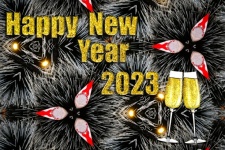Greeting Card 2023 New Year Calendar