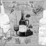 Wine, Alcohol, Drink, Collage, Deco