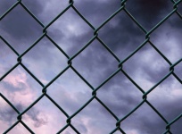 Fence Sky Clouds Cloudy