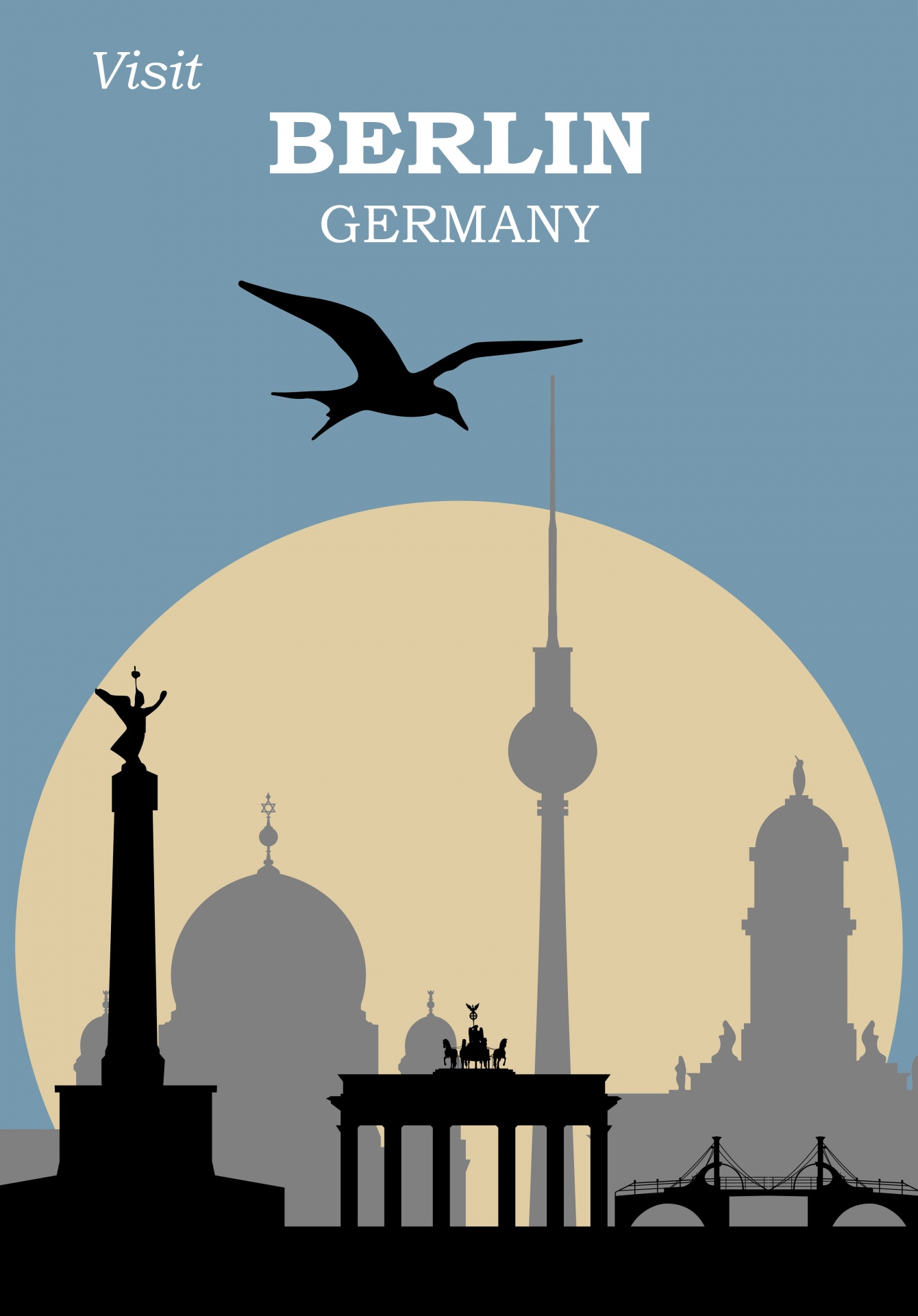 Berlin Germany Travel Poster