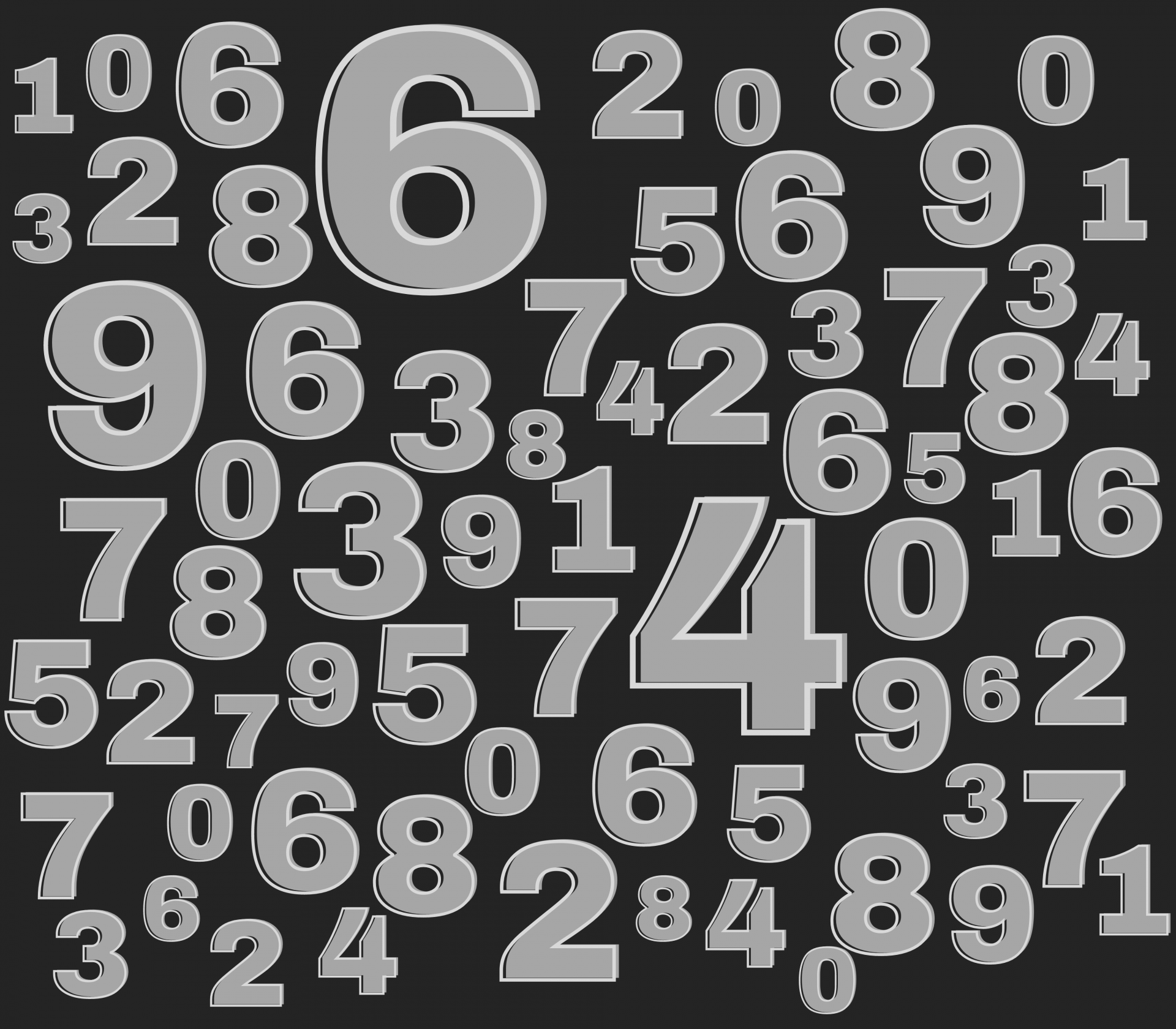 Dark Numbers Cipher Background