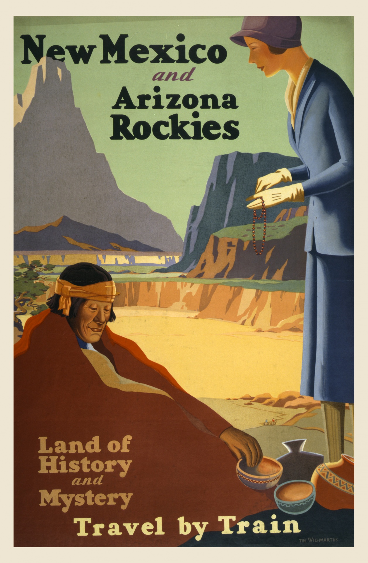 New Mexico Vintage Travel Poster