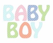 Baby Boy Text Clipart