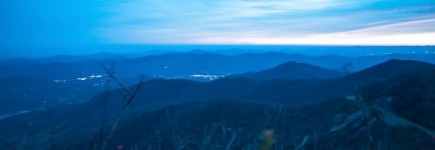 Blue Ridge Mountains Sunset At Dusk