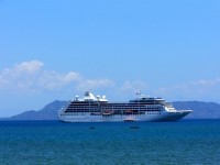Cruise Ship In Bay