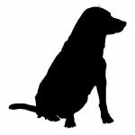 Dog Silhouette Drawing 01