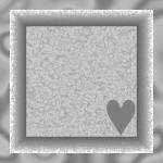 Grunge Frame Grey Heart