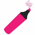 Highlighter Marker Pen Pink