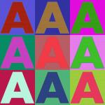 Letter A In Colors