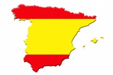 Map Of Spain And Flag