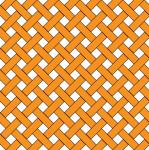Orange Weave Wicker Pattern