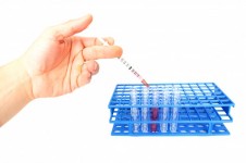 Plastic Syringe And Test Tubes
