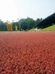 Running Track In The Stadium