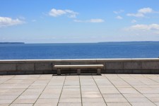 Sea View With Stone Bench