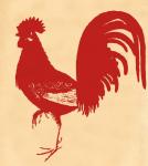 Vintage Red Rooster