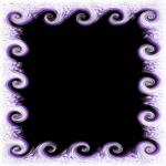 Violet Curled Frame