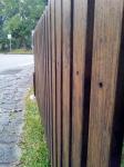 Wooden Fence By The Road