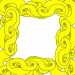Yellow Arabesque Frame 2