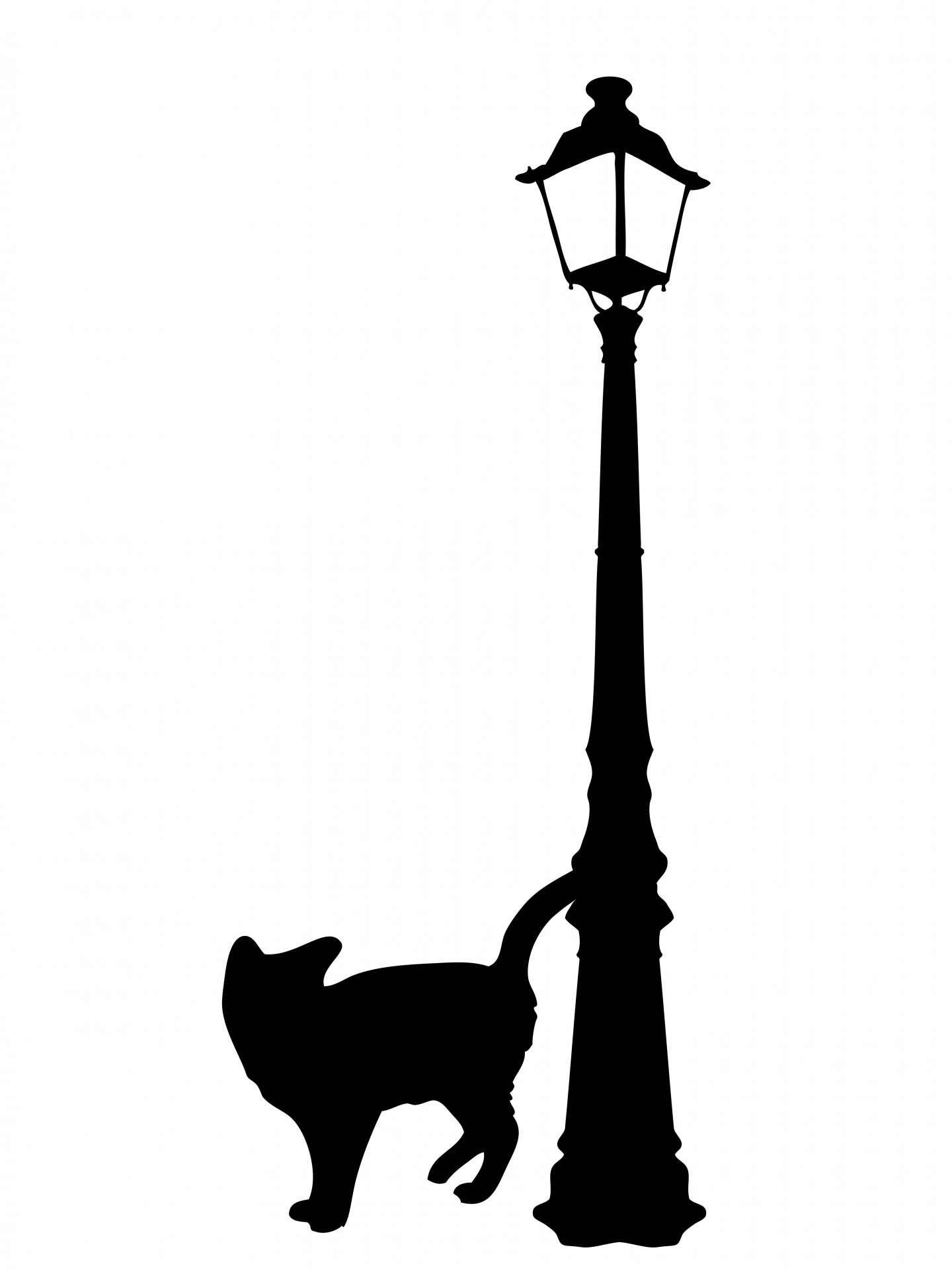 Black Cat Silhouette Clipart