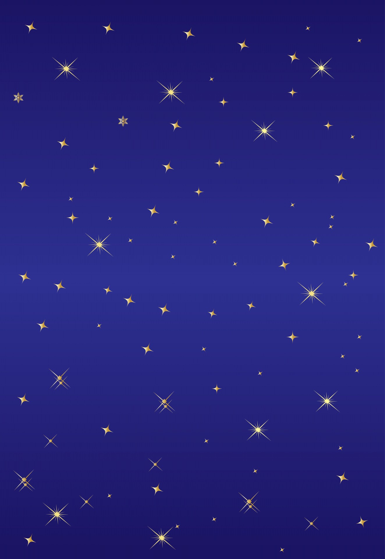 Blue Background Gold Stars