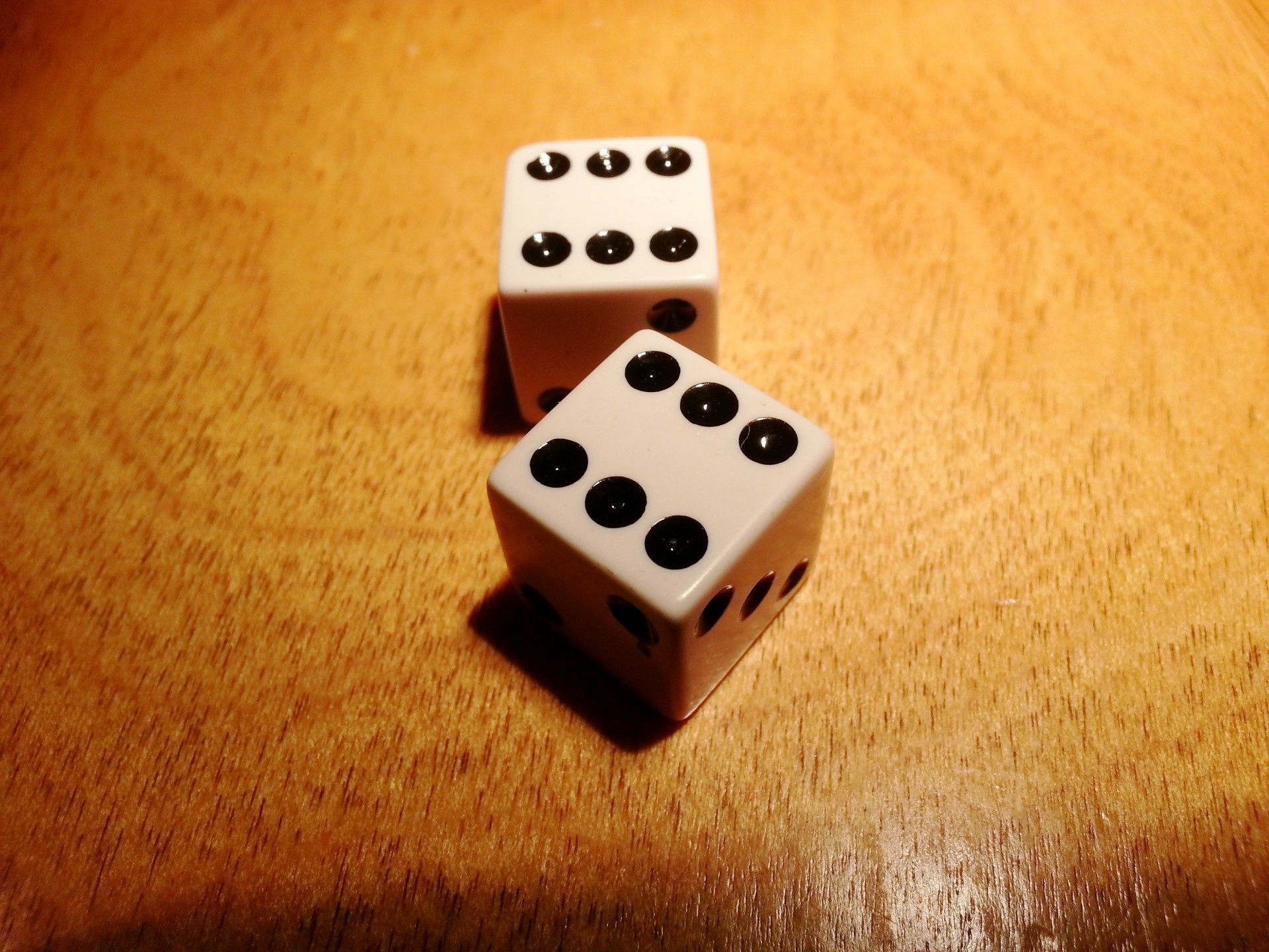 Photo of dice with double sixes