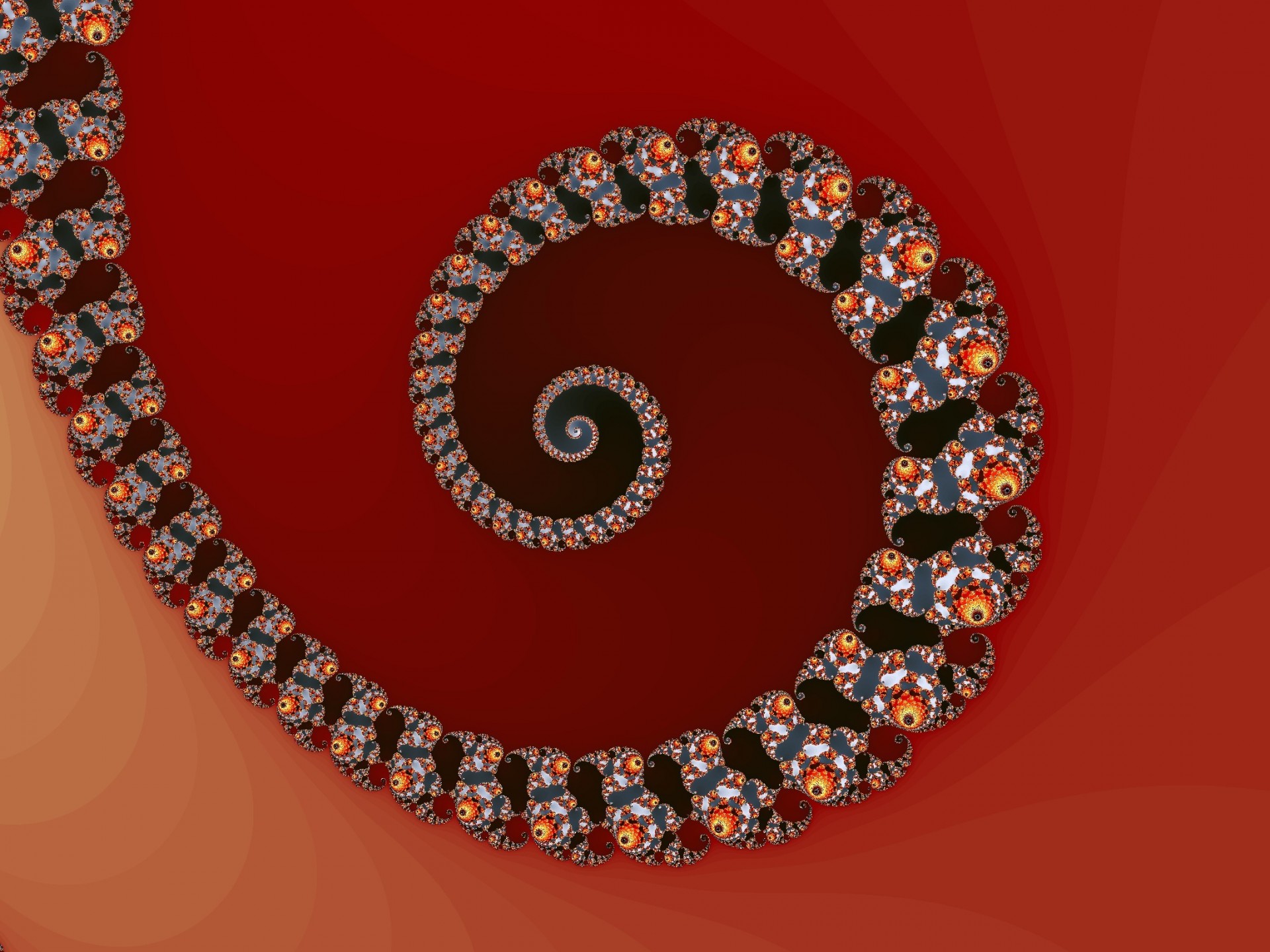 Digital fractal spiral