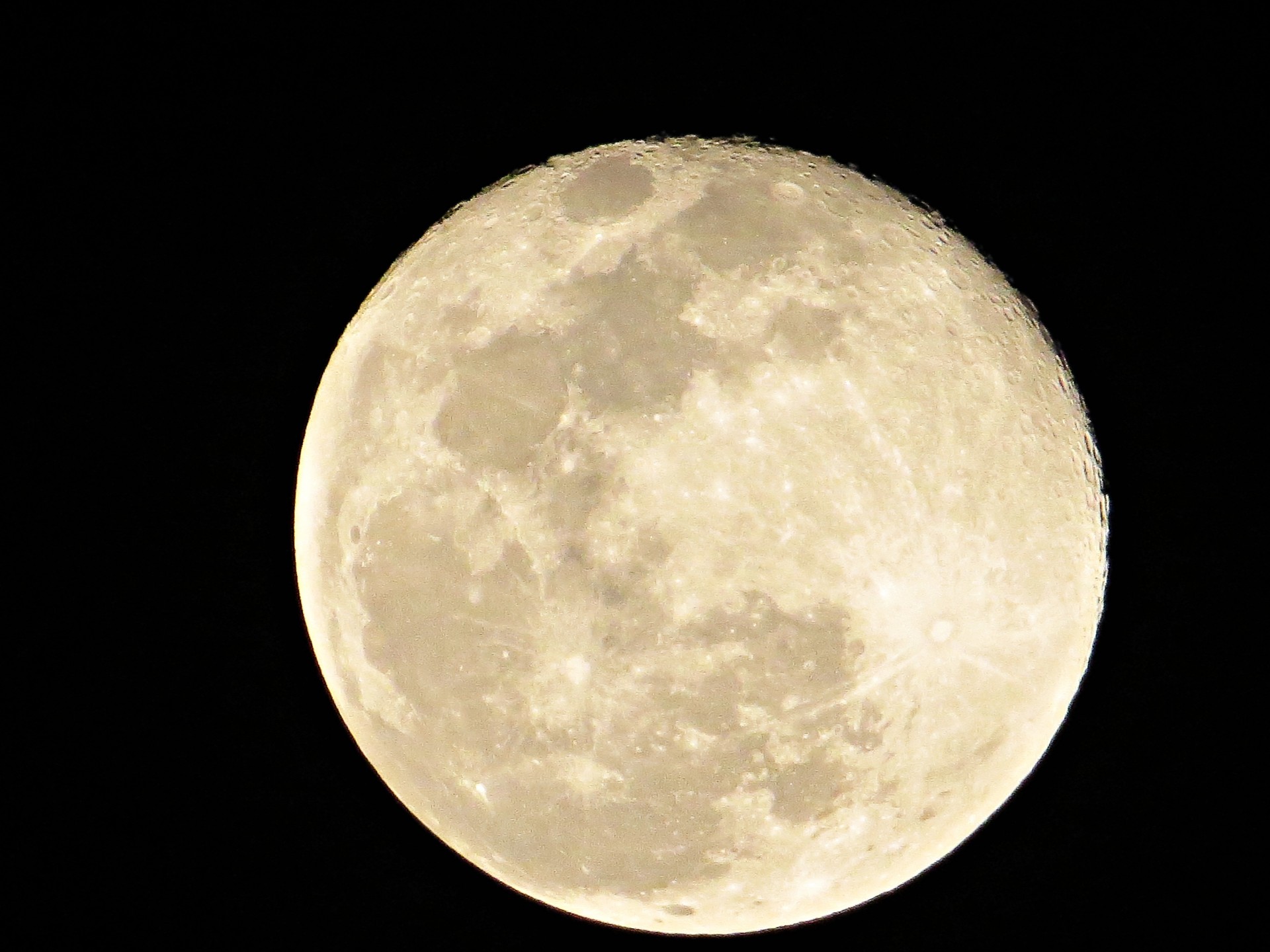 Full Moon At Midnight Close Up