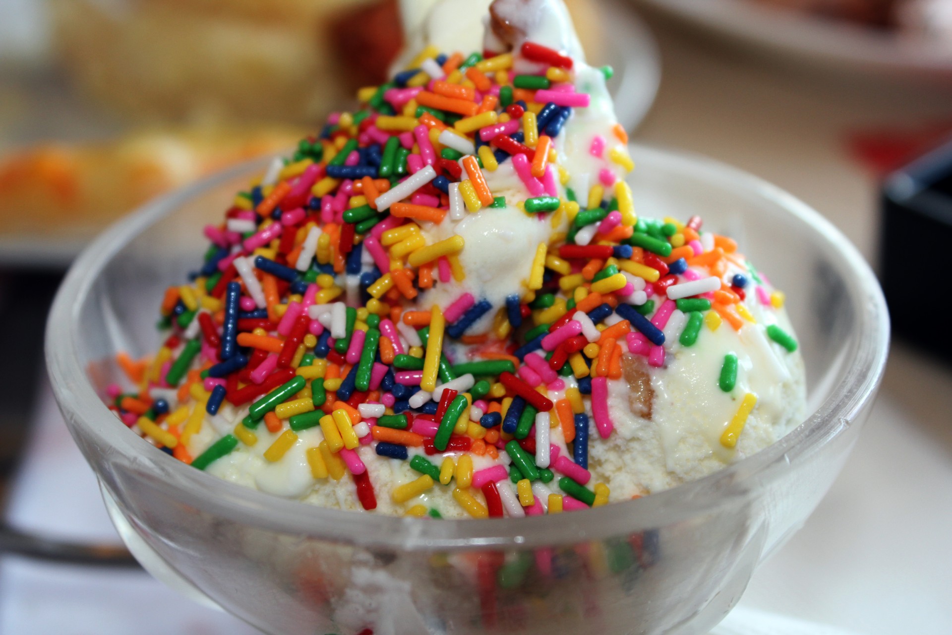 Ice Cream With Candy Sprinkles