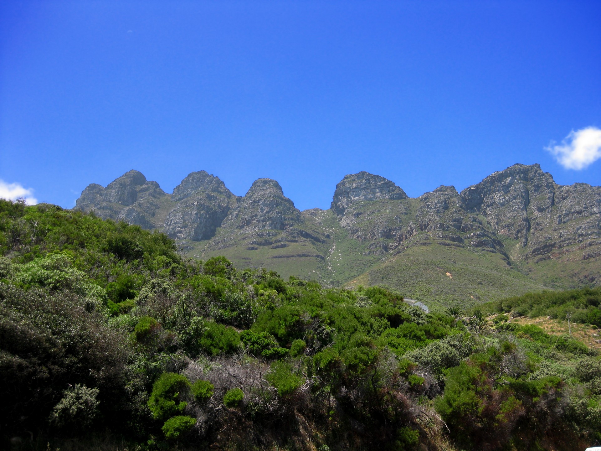 Mountains Along Cape Coast