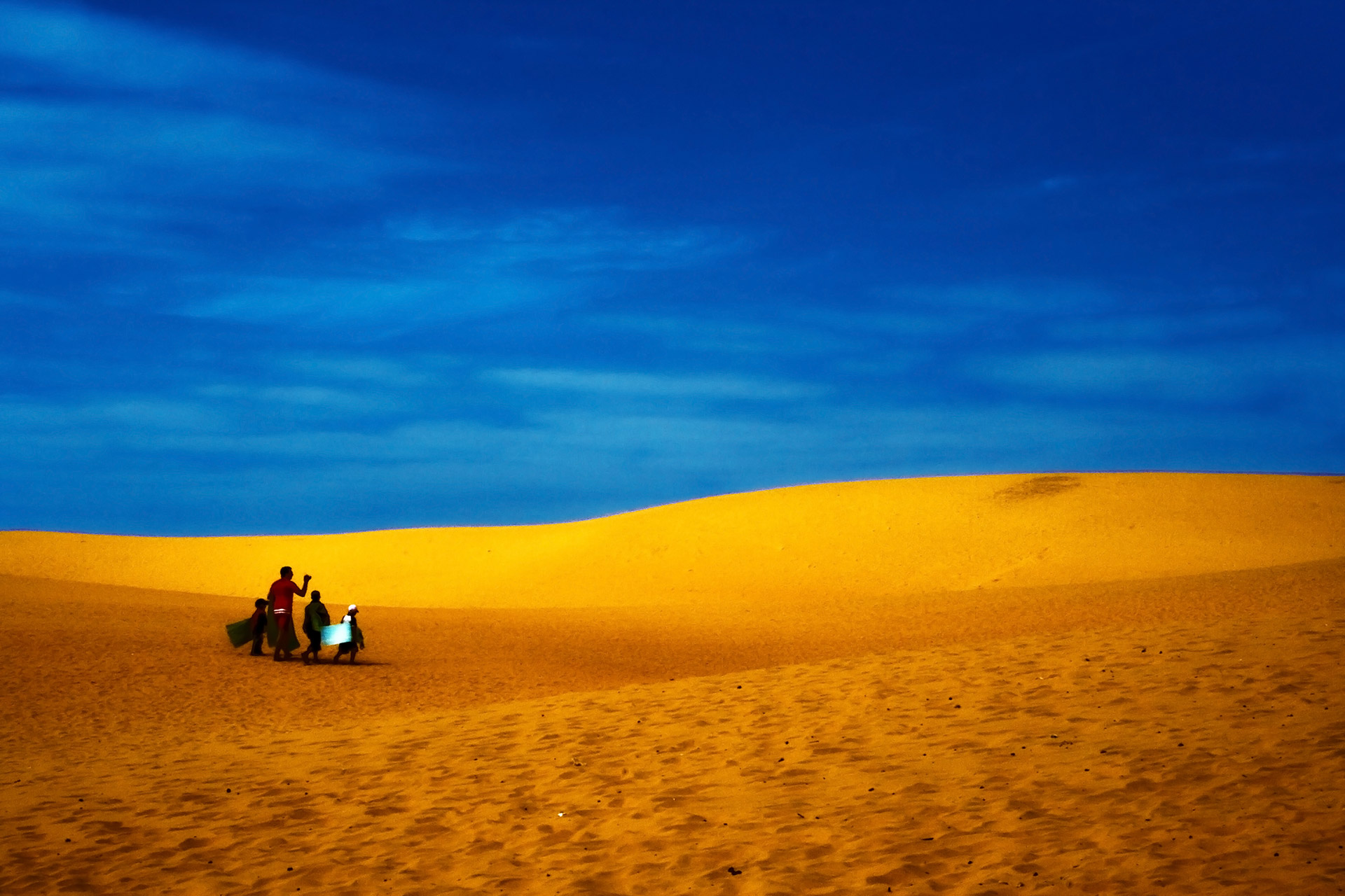 Sand dunes of Mui Ne, Phan Thiet, Vietnam.